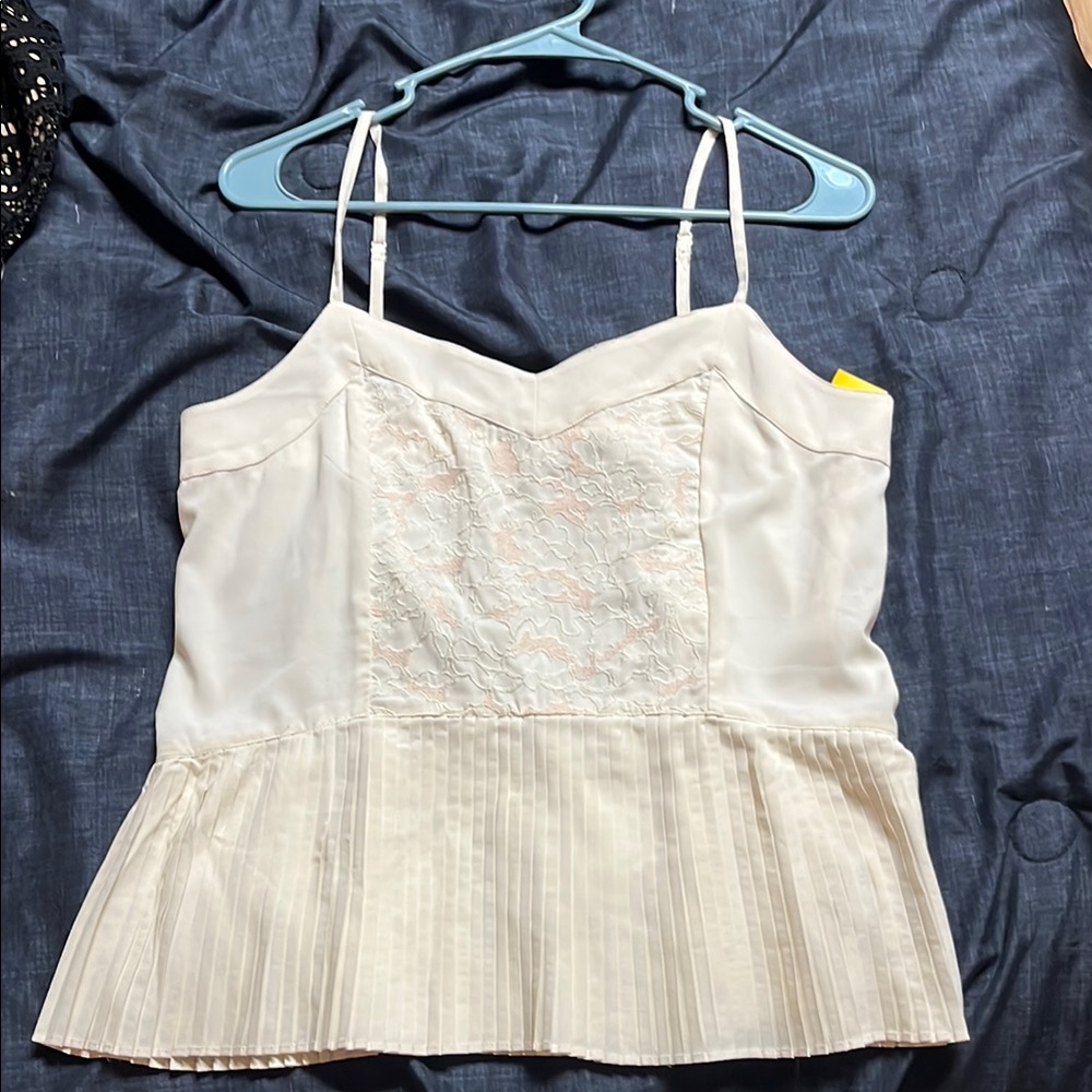 Elegant Cream Women's Top